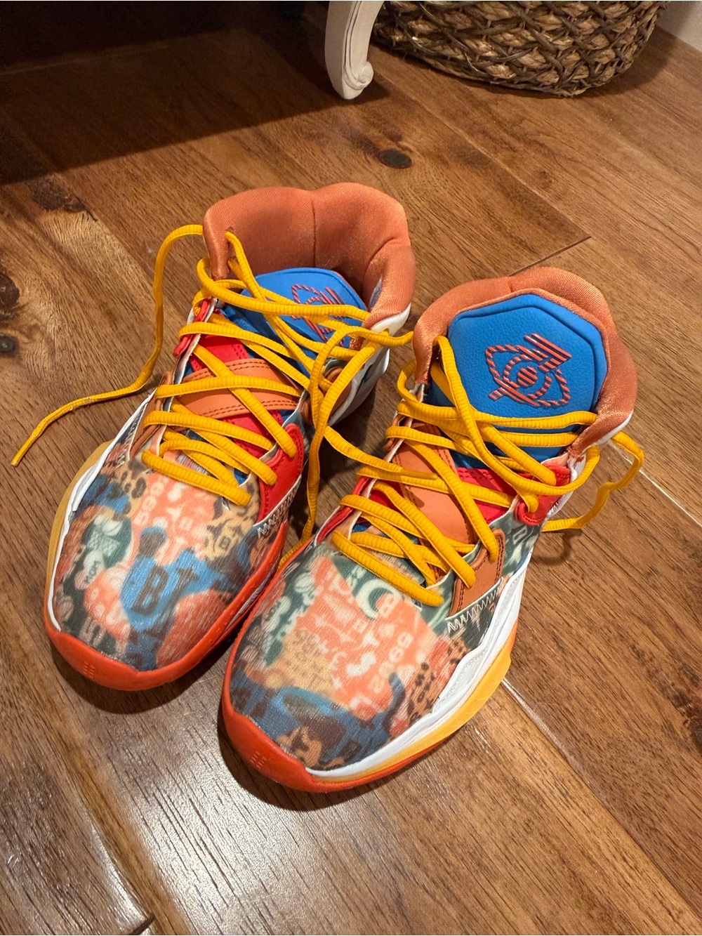 Nike Multicolor Women's Sneakers with Orange, Blue & Yellow Accents